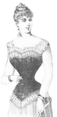 17 inch corset in the year 1898